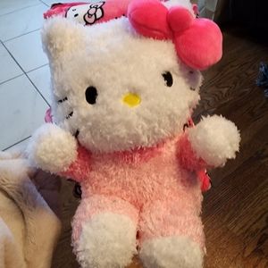 Hello kitty throw and plush set